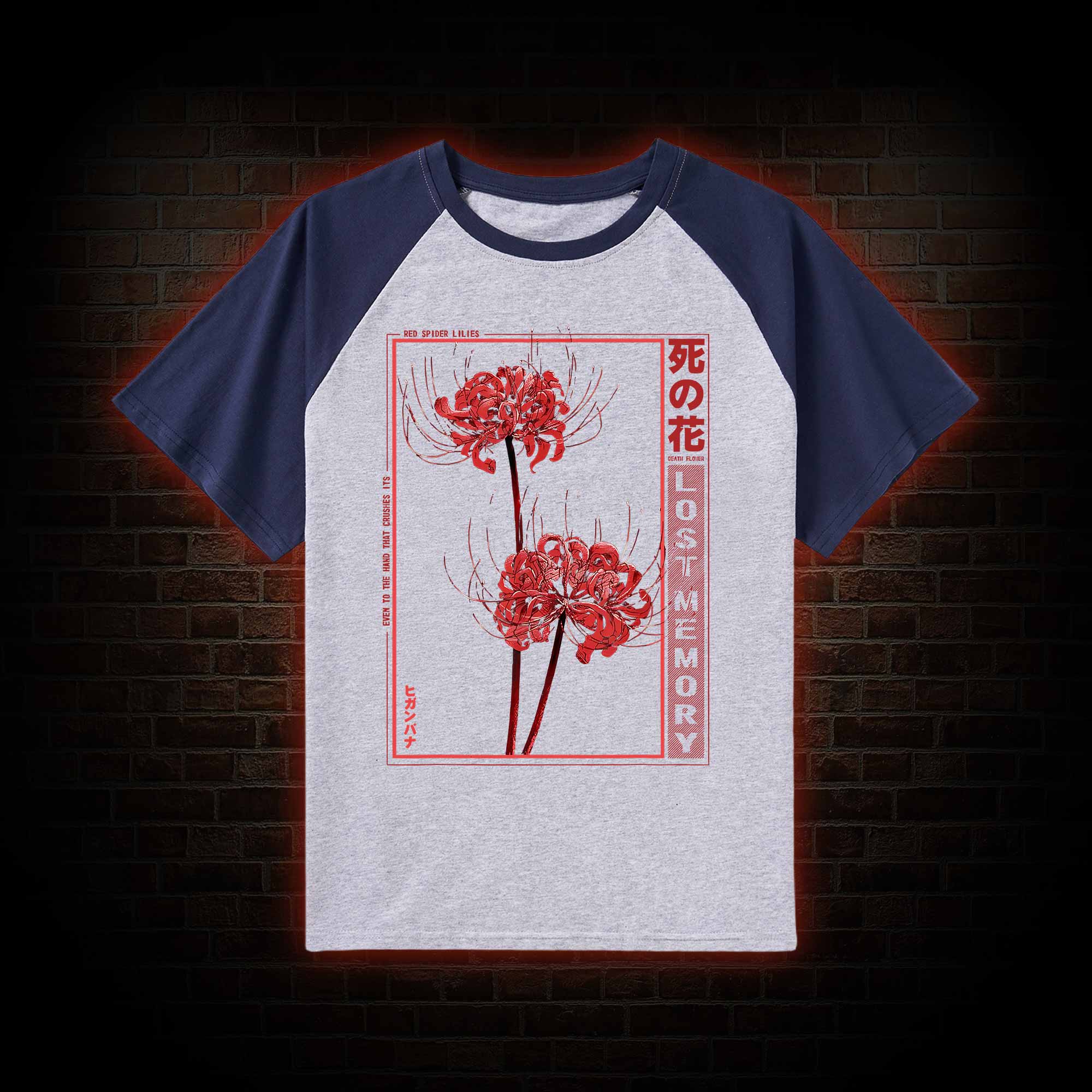 Red Spider Lily Raglan T-shirt