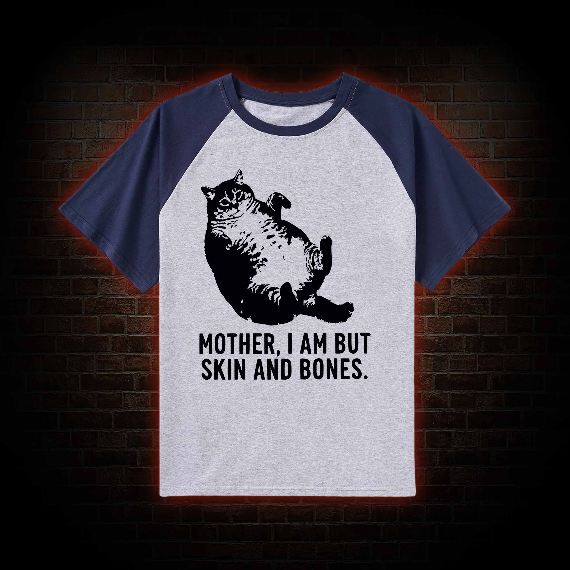 Mother I Am but Skin and Bones Raglan T-shirt