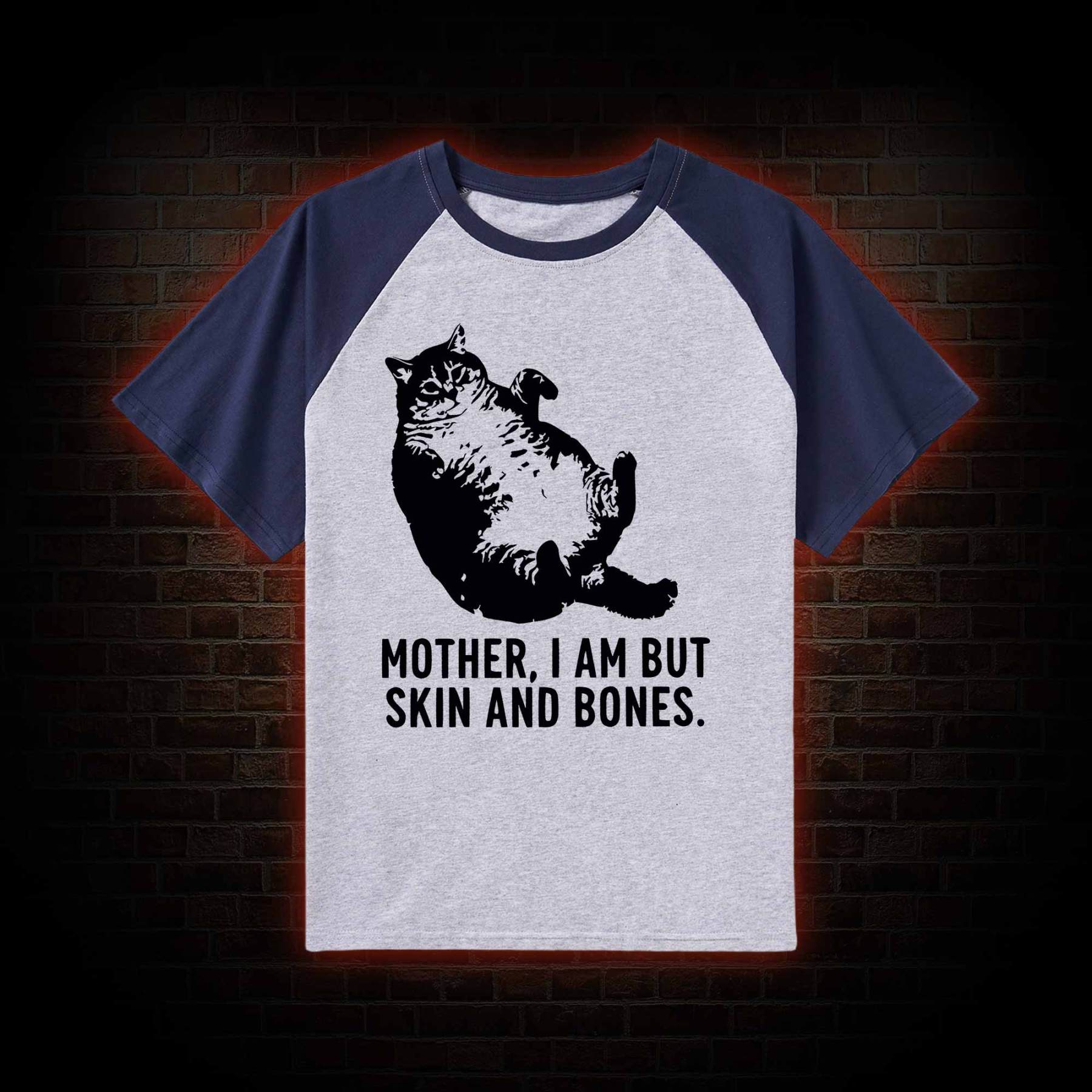 Mother I Am but Skin and Bones Raglan T-shirt