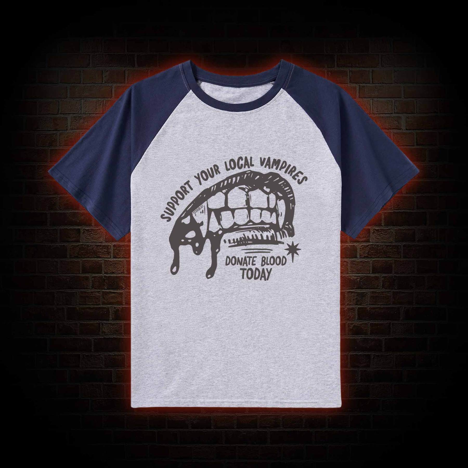 Support Local Vampires Raglan T-shirt