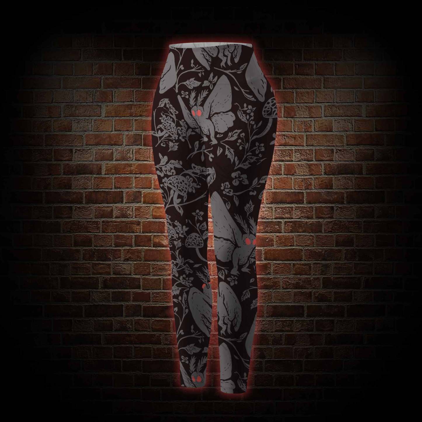 Mothman in the Jungle Women's Tight-Fitting Pants