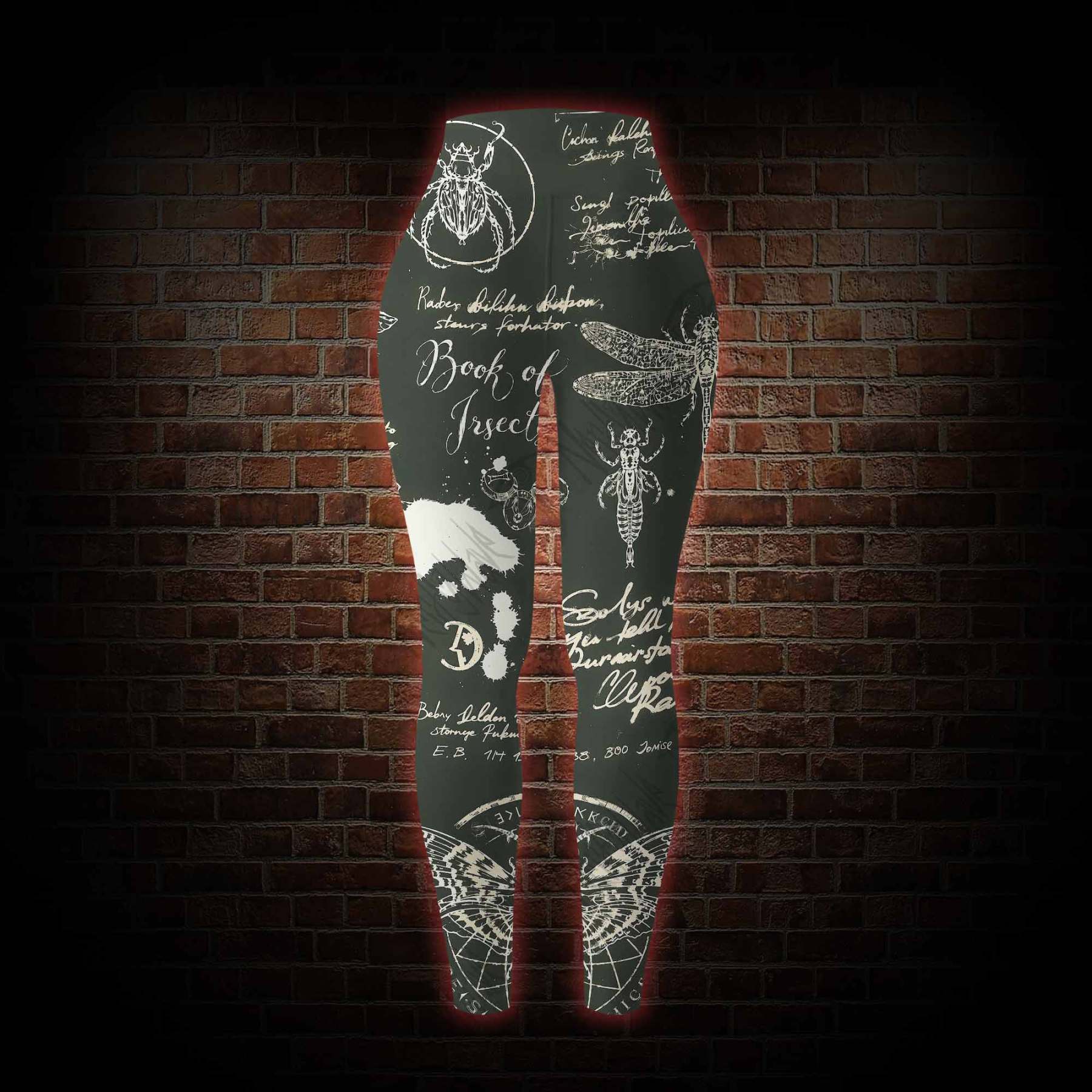 Retro Insects Women's Tight-Fitting Pants