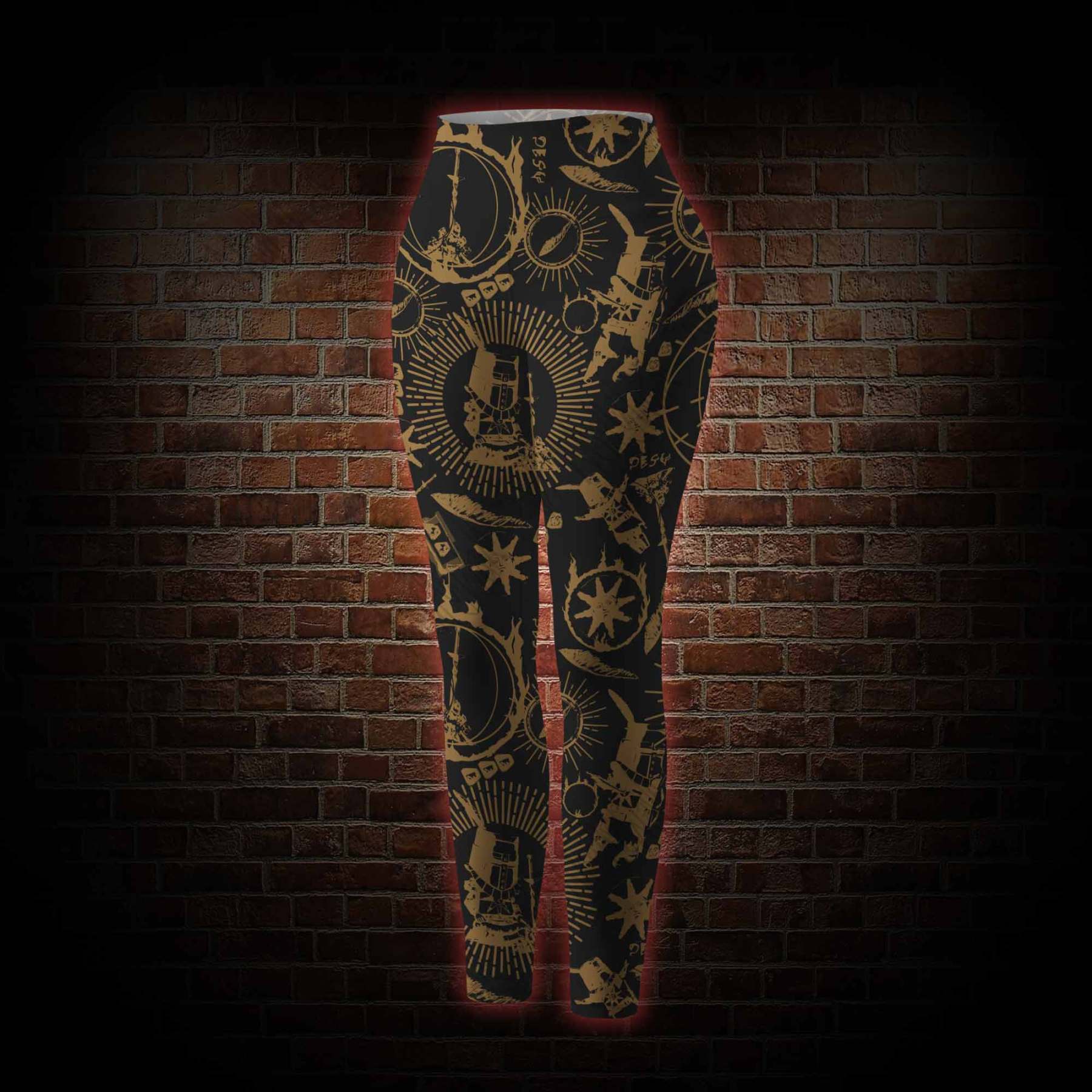 Retro Praise the Sun Women's Tight-Fitting Pants