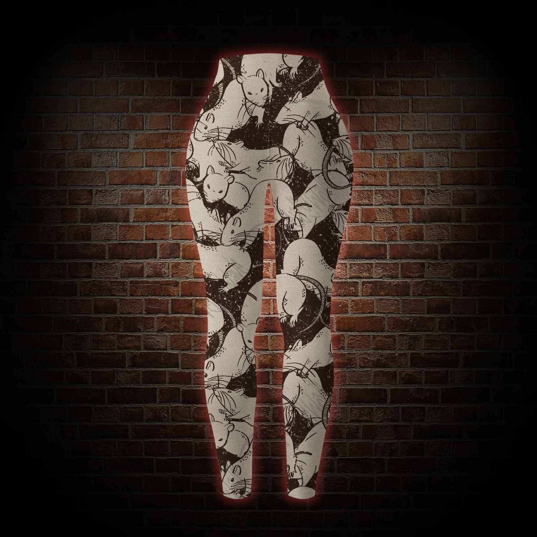 Black Death Women's Tight-Fitting Pants