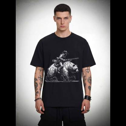 Cowboy Riding a Bear T-shirt