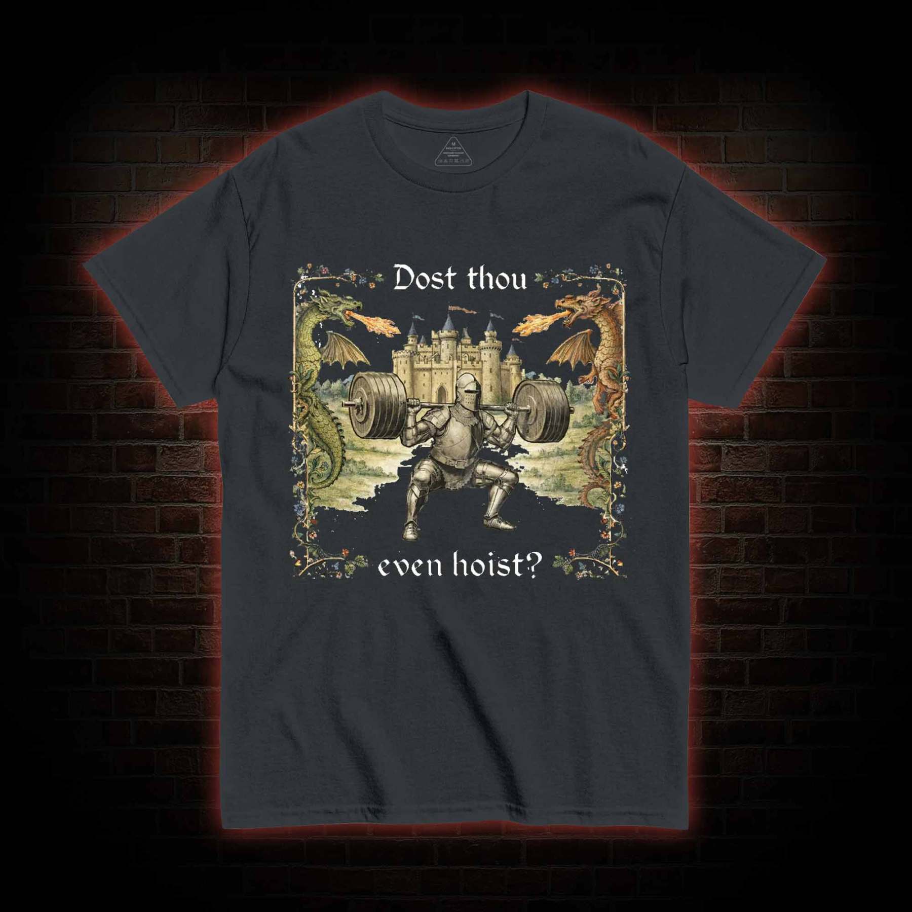 Dost Thou Even Hoist Medieval Gym T-shirt