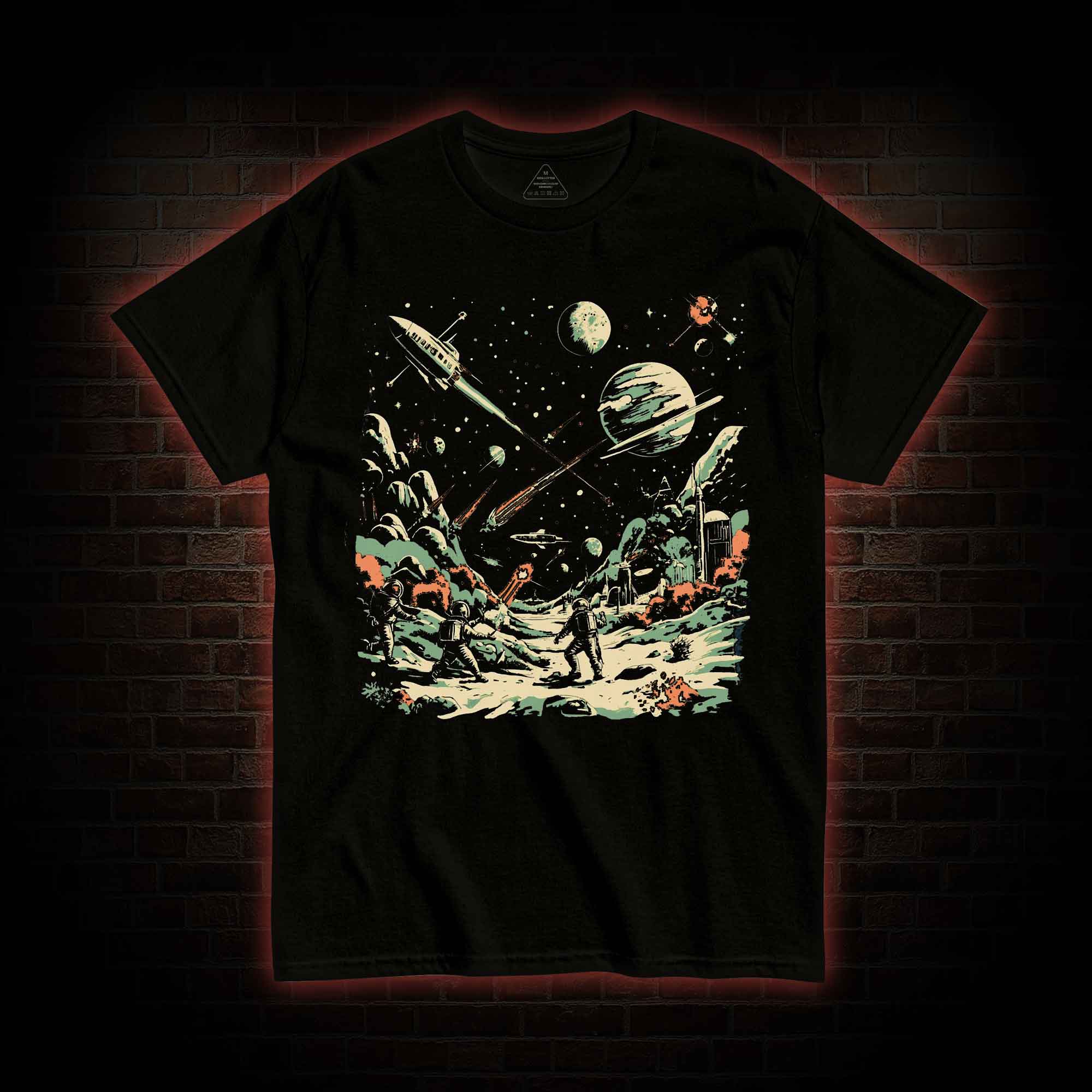 Space Battle Vintage T-shirt