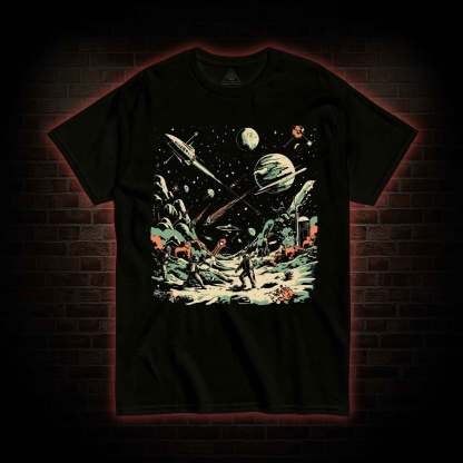 Space Battle Vintage T-shirt