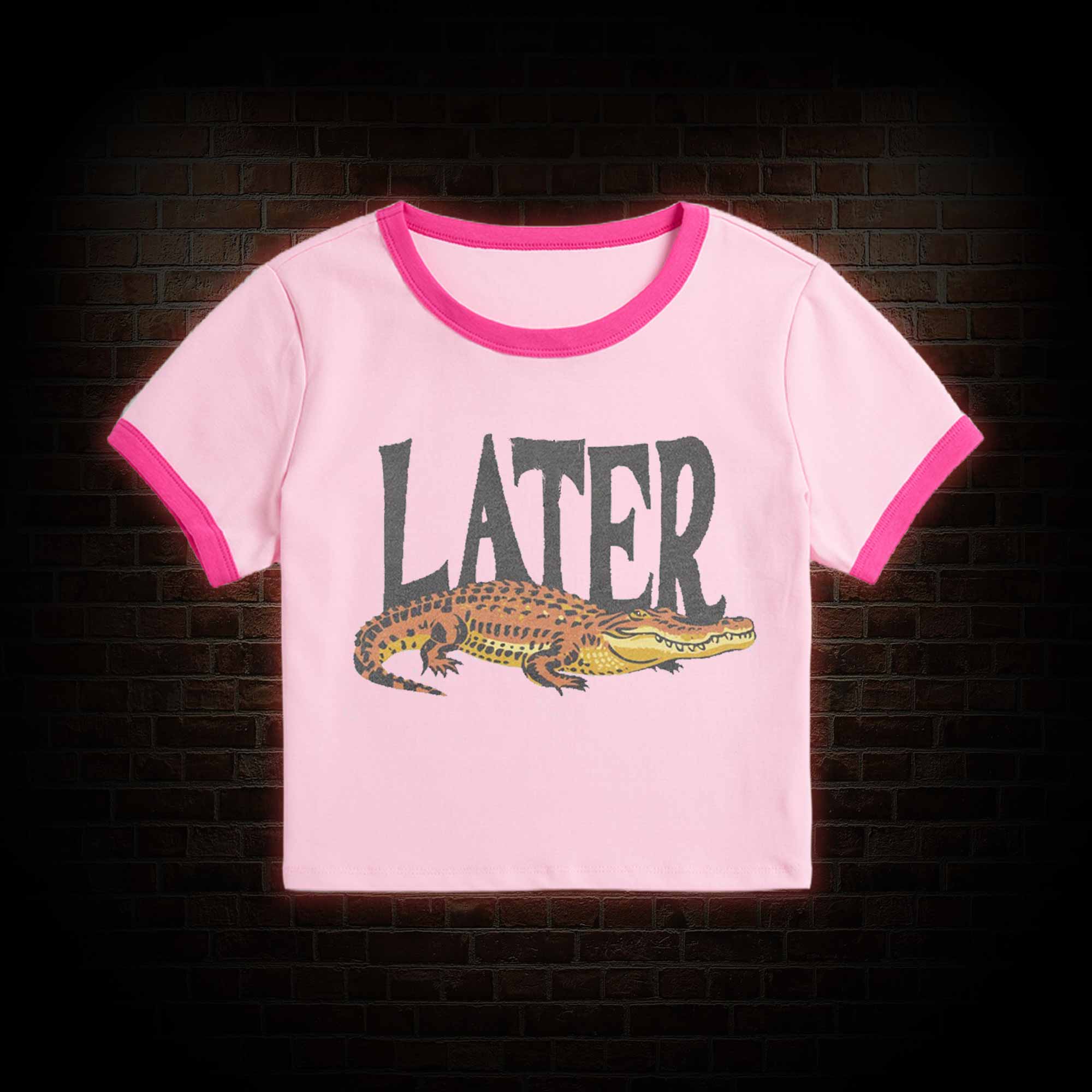 Later Slim Crop T-Shirts