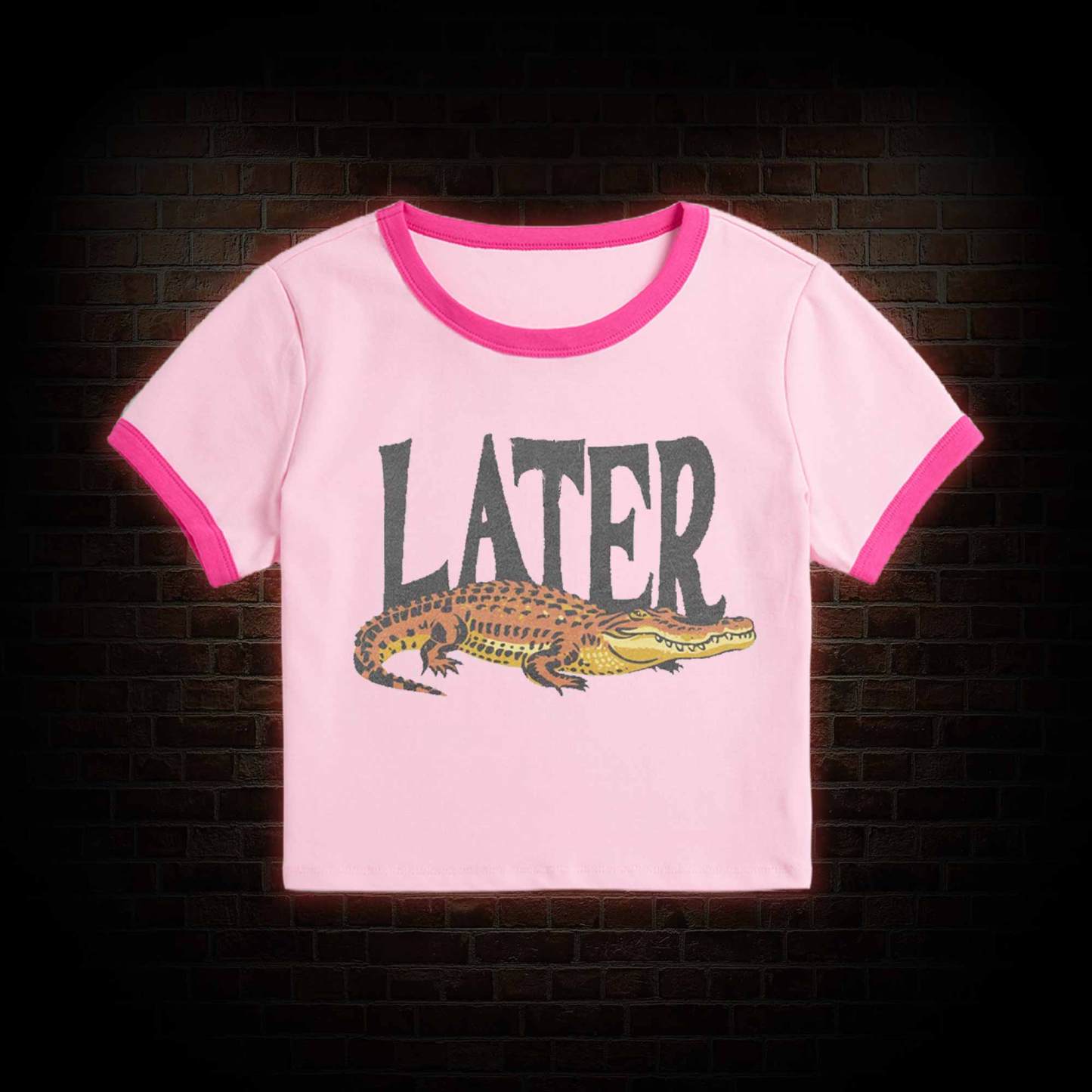 Later Slim Crop T-Shirts