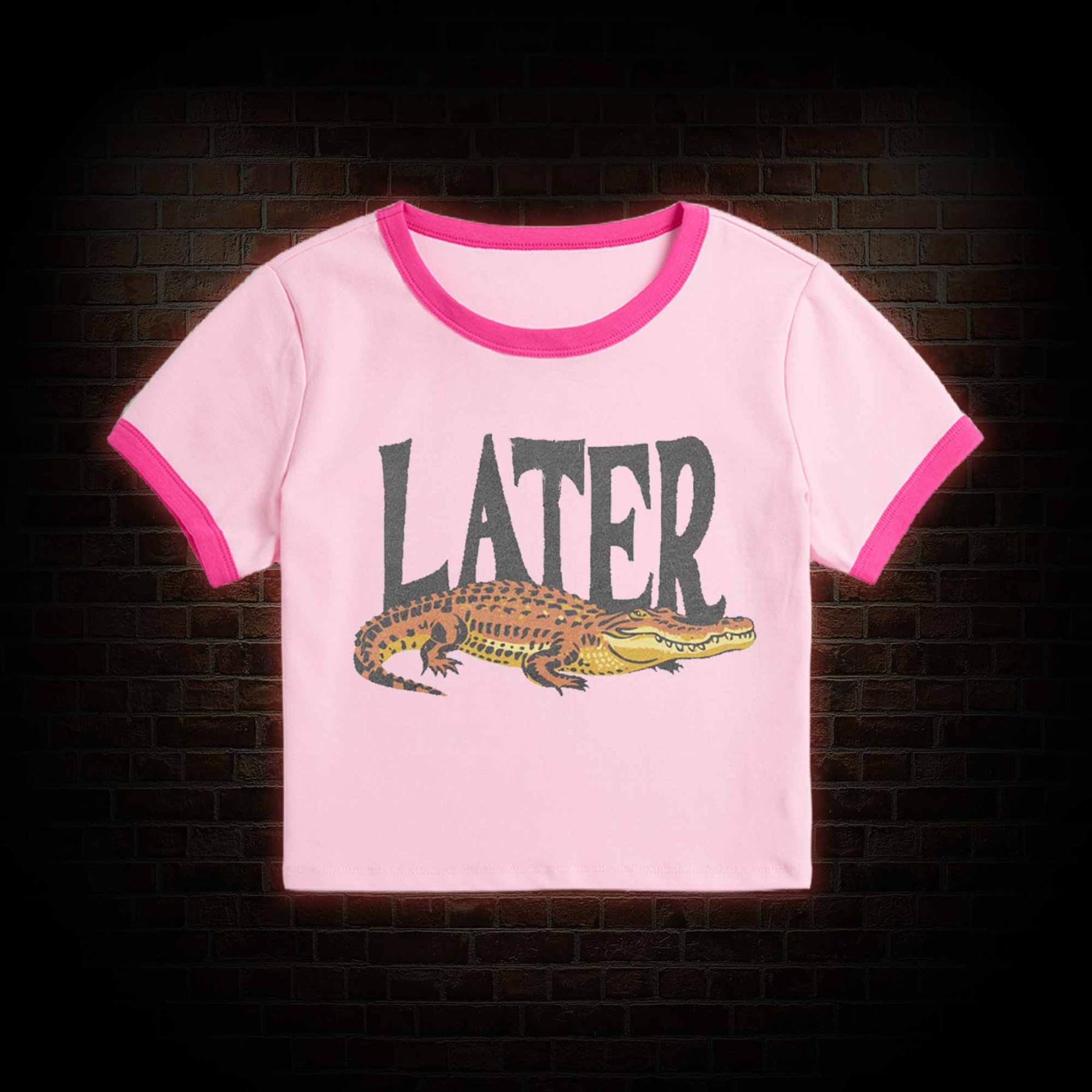 Later Slim Crop T-Shirts
