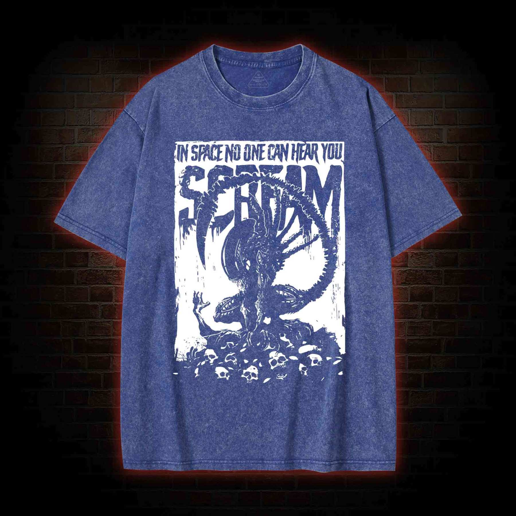 In Space No One Can Hear You Scream Washed T-shirt