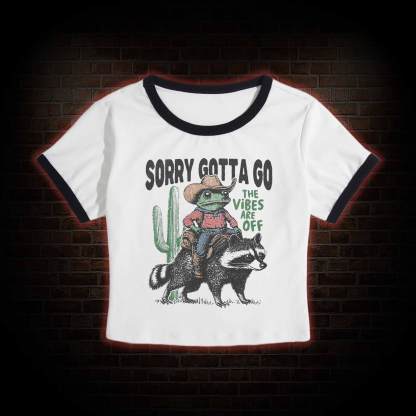 Cowboy Frog Riding Raccoon Baby Tee