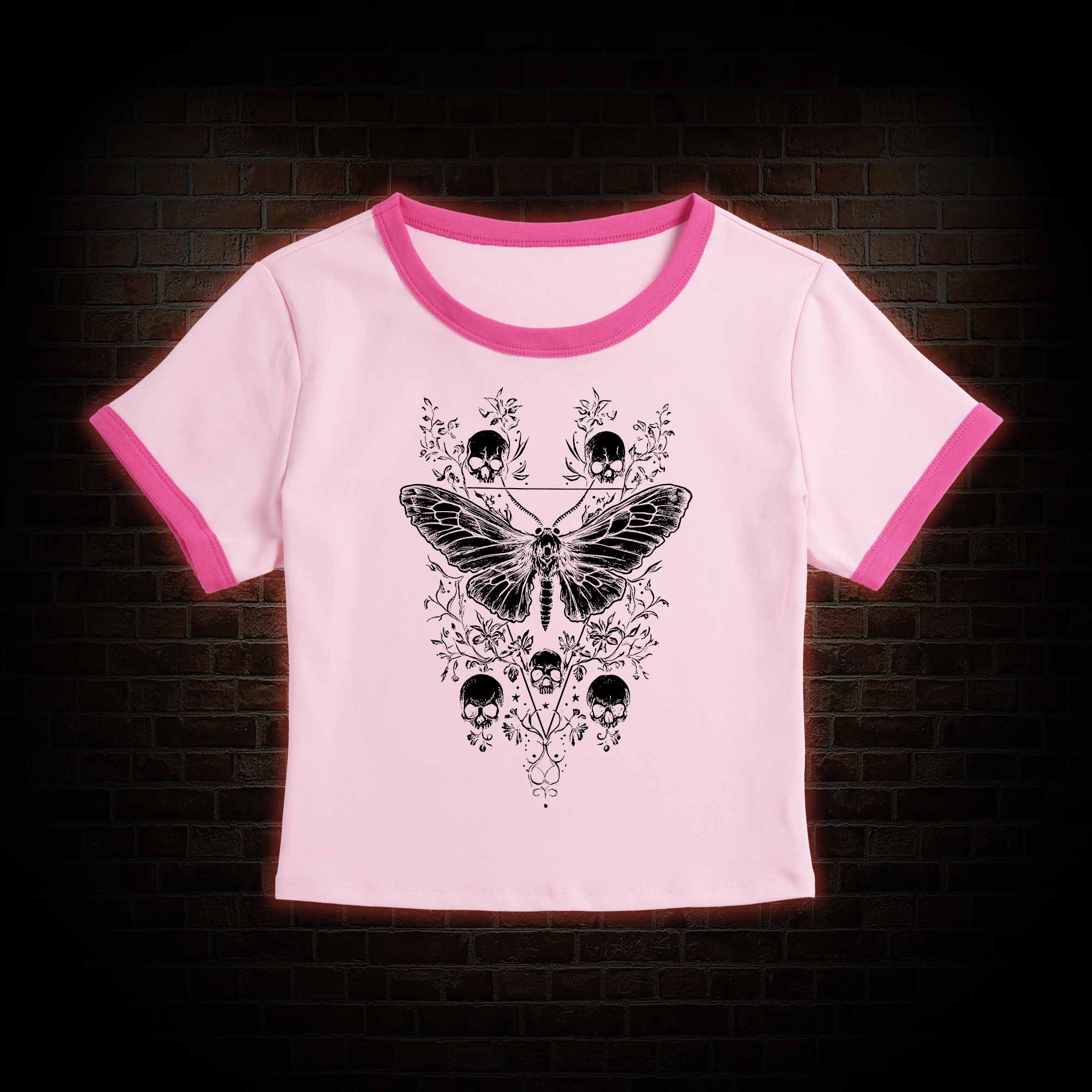 Skull Moth Baby Tee