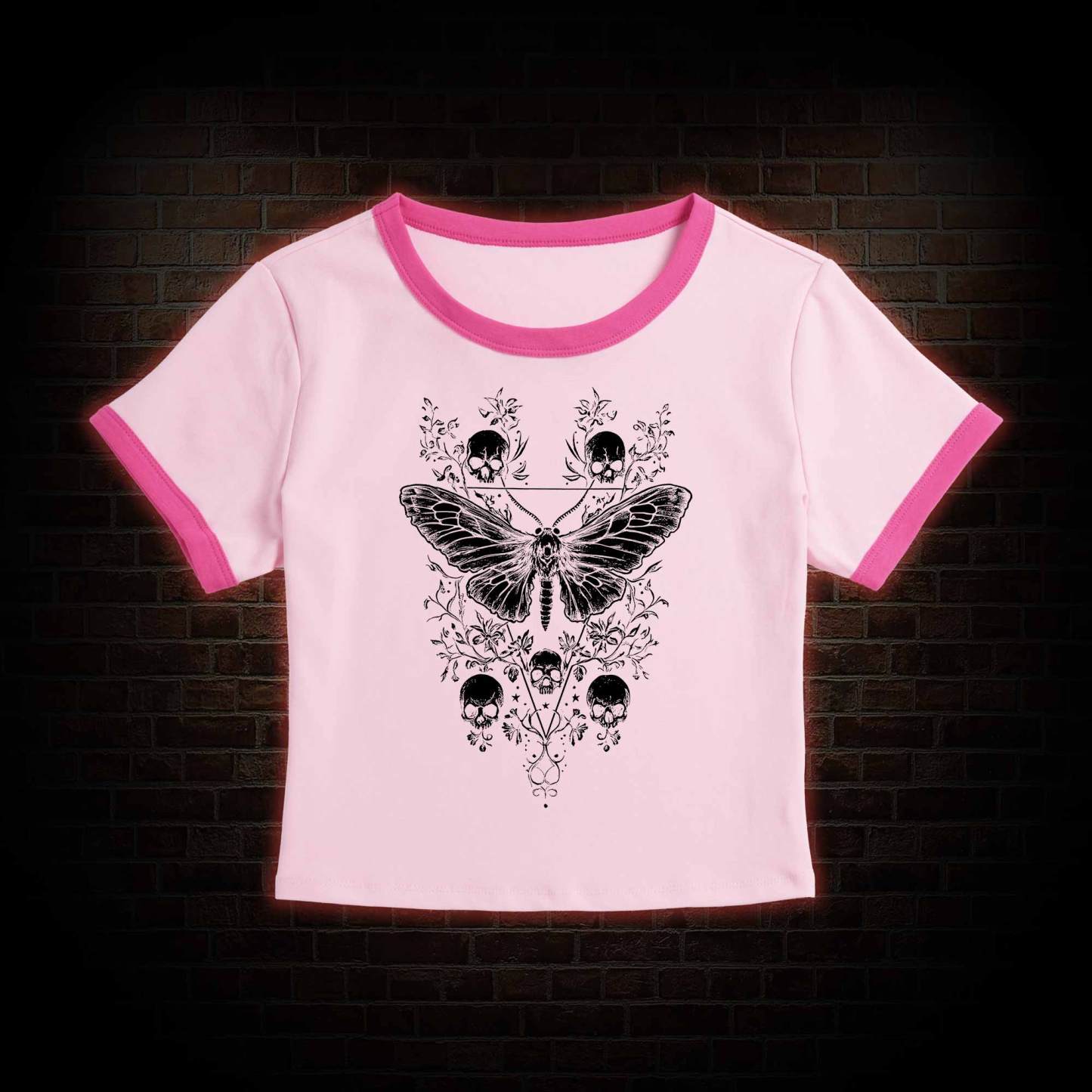 Skull Moth Baby Tee