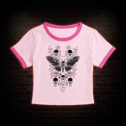 Skull Moth Baby Tee