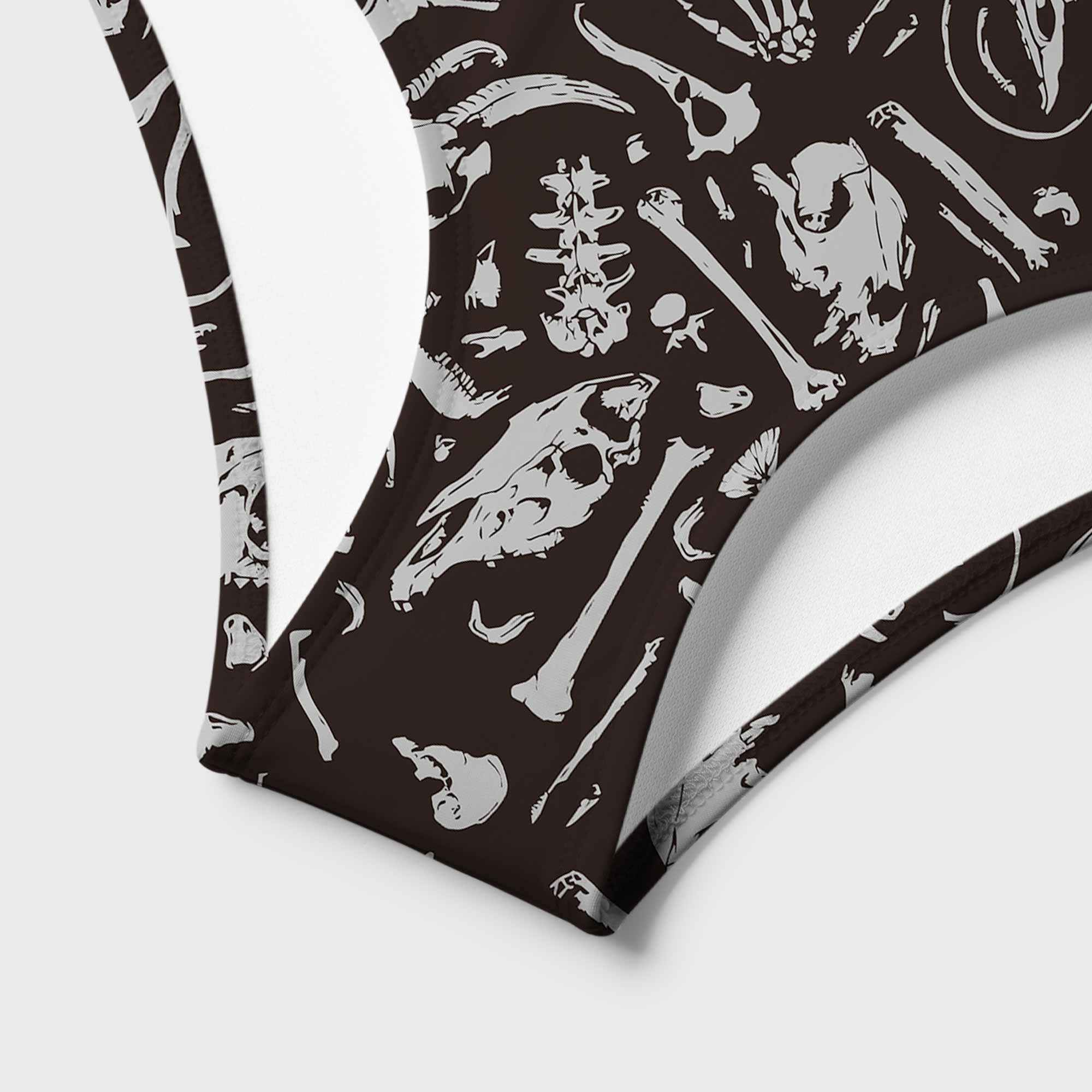 Dinosaur Fossils Women's Adjustable Tie-Strap Bikini