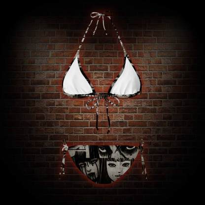 Eyes of Horrors Women's Adjustable Tie-Strap Bikini