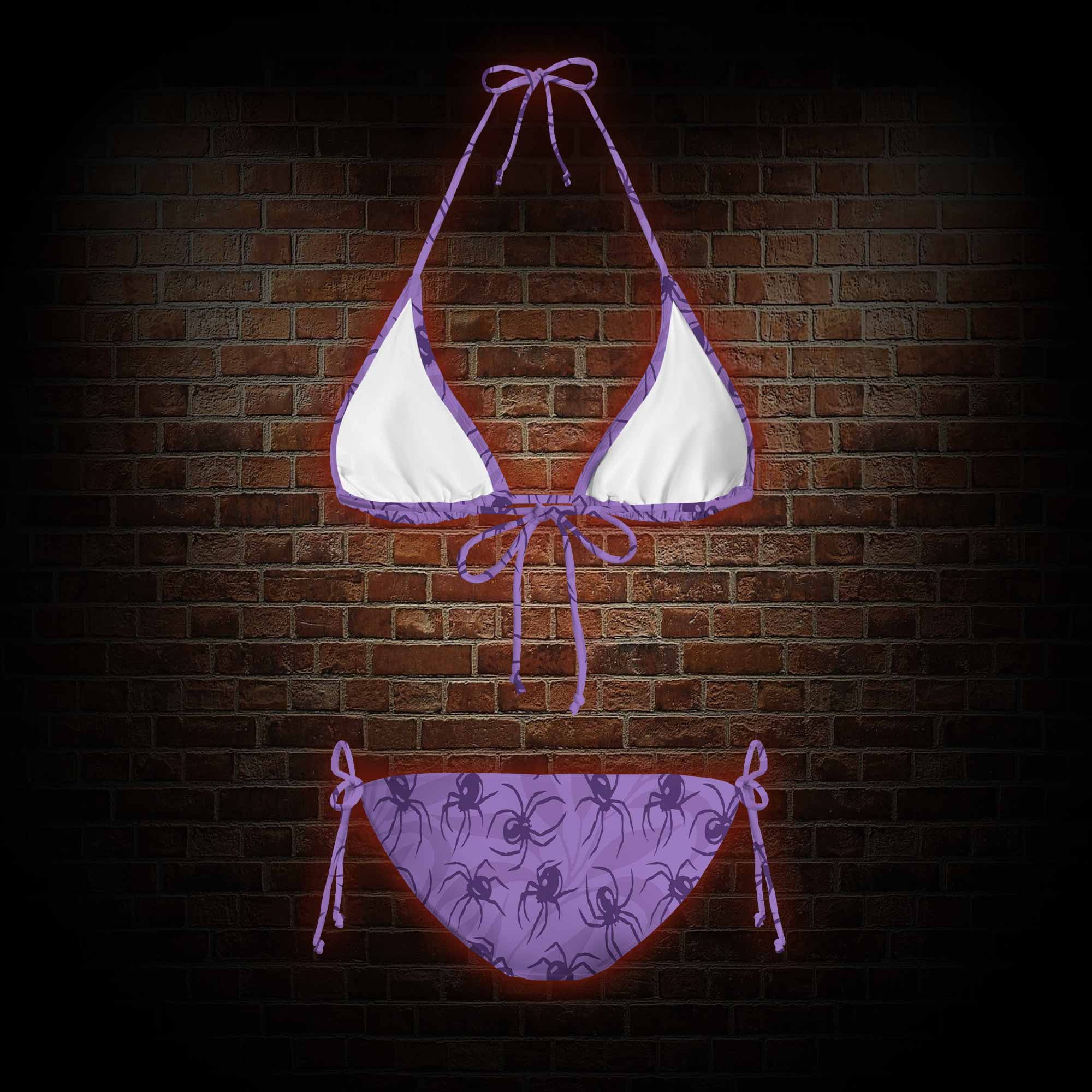 Spiders Women's Adjustable Tie-Strap Bikini