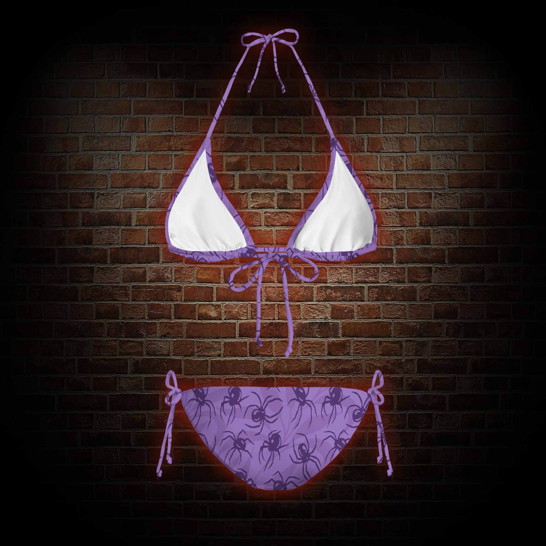 Spiders Women's Adjustable Tie-Strap Bikini