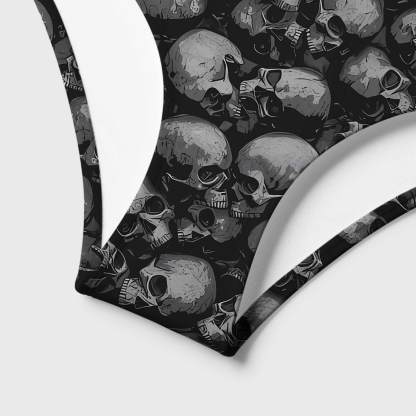 Skulls Women's Adjustable Tie-Strap Bikini