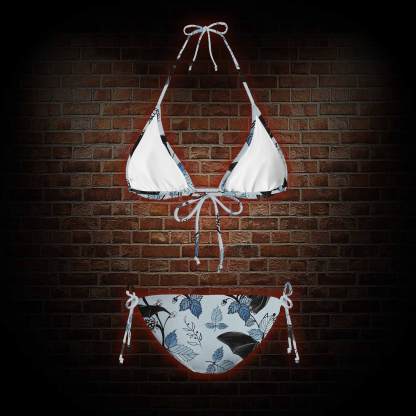 Flying Bats Women's Adjustable Tie-Strap Bikini