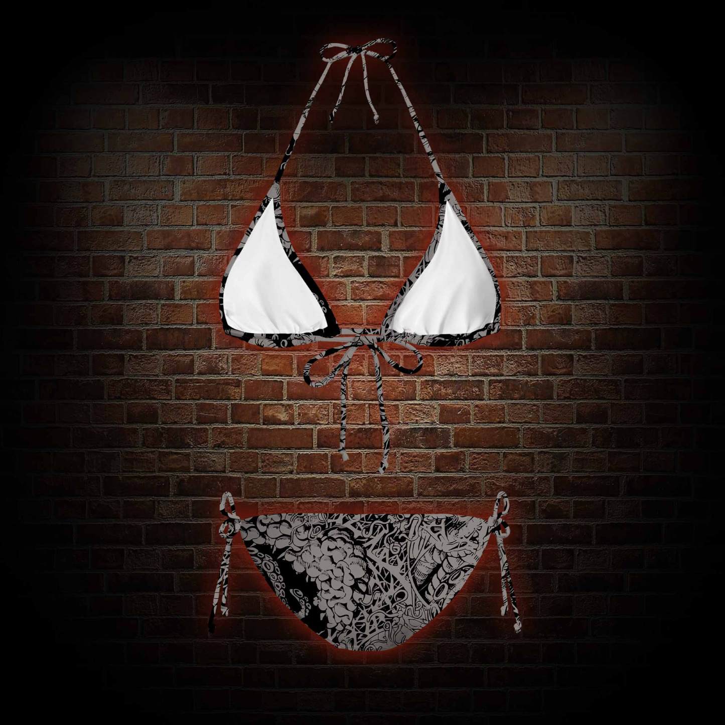 Cthulhu Mythos Women's Adjustable Tie-Strap Bikini