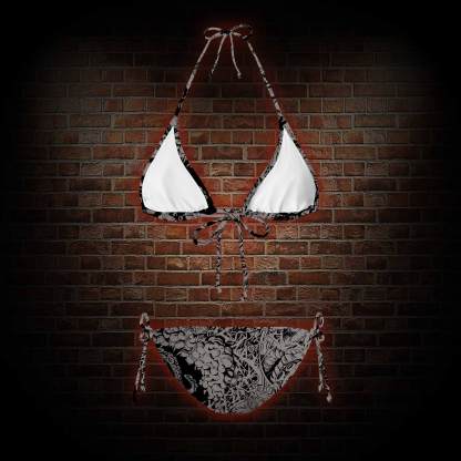 Cthulhu Mythos Women's Adjustable Tie-Strap Bikini