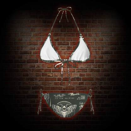 Retro Insects Women's Adjustable Tie-Strap Bikini