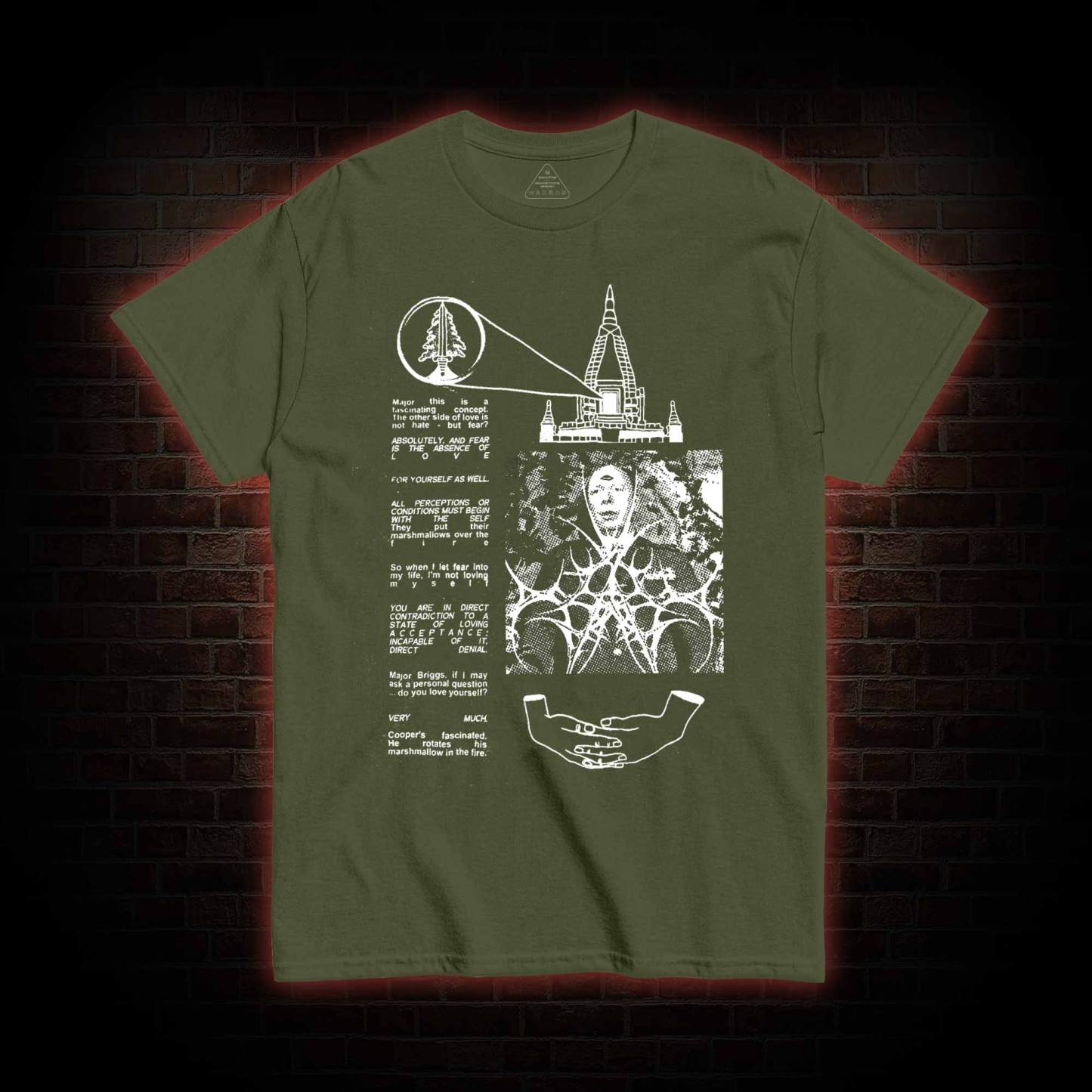 He Rotates His Marshmallow in the Fire T-shirt
