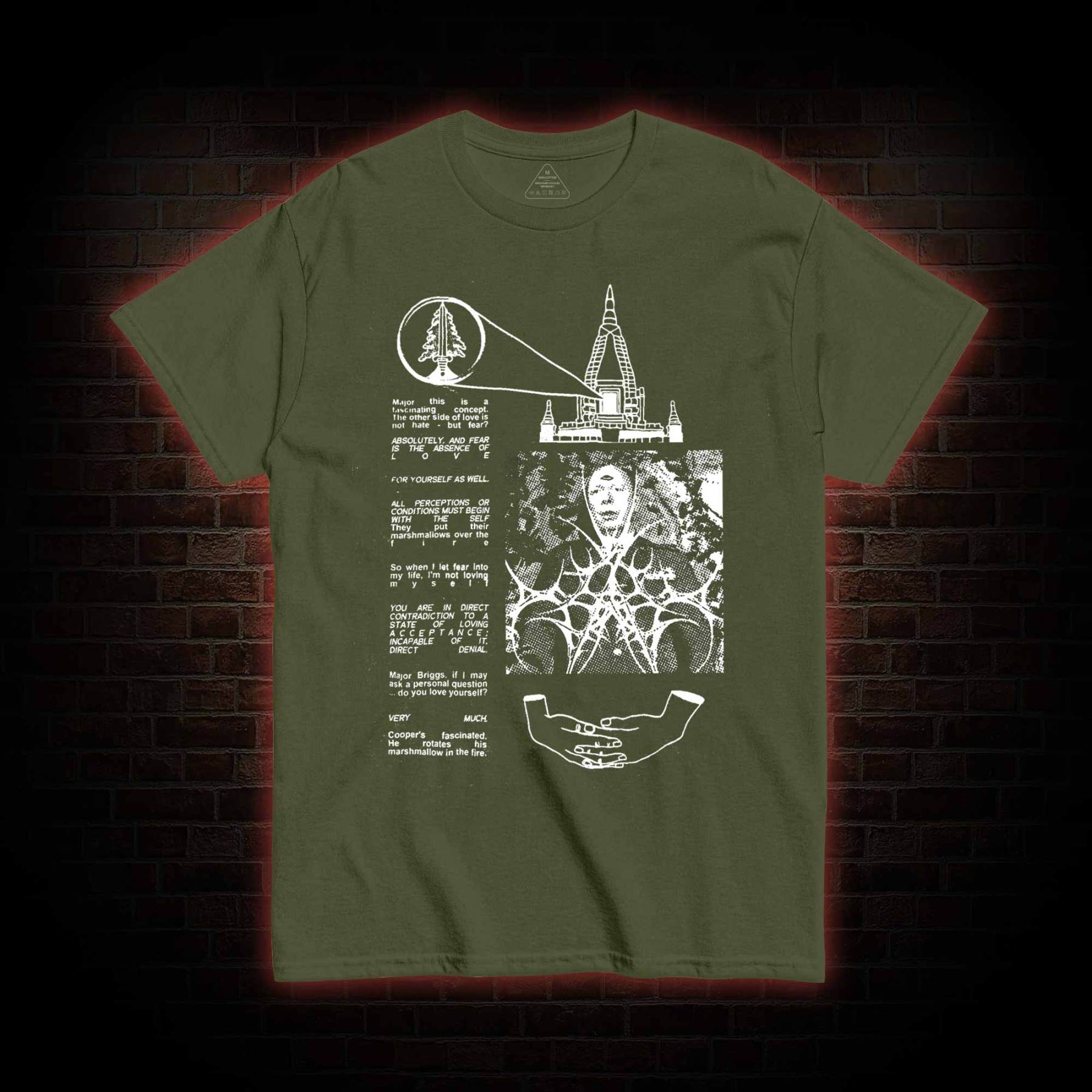 He Rotates His Marshmallow in the Fire T-shirt