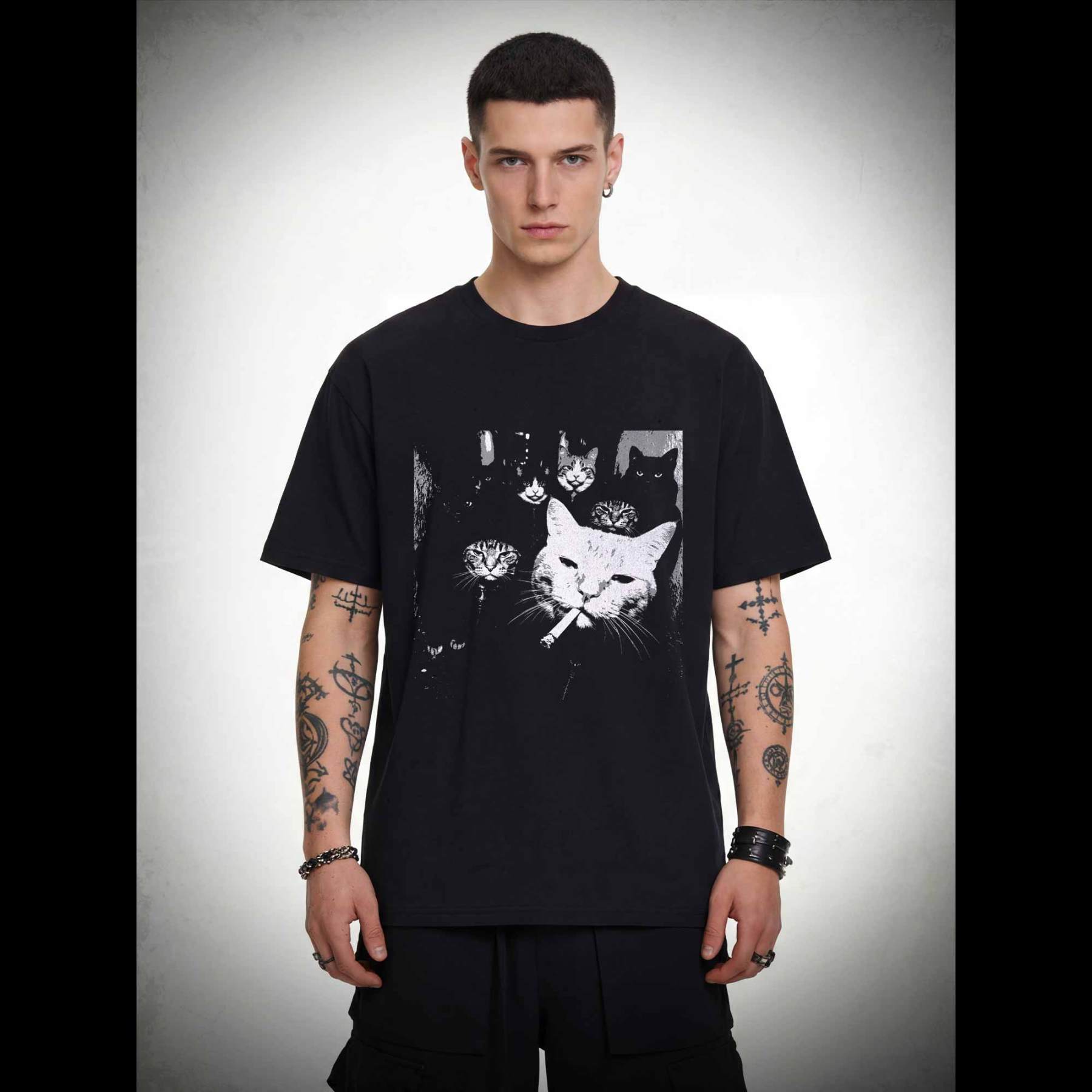 Gangster Cat T-shirt