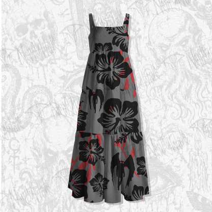 Mothman Spaghetti Strap Long Dress