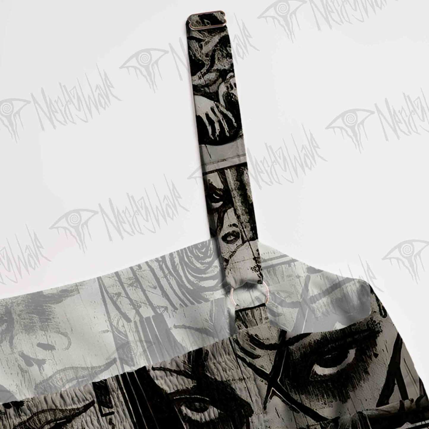 Eyes of Horrors Spaghetti Strap Long Dress