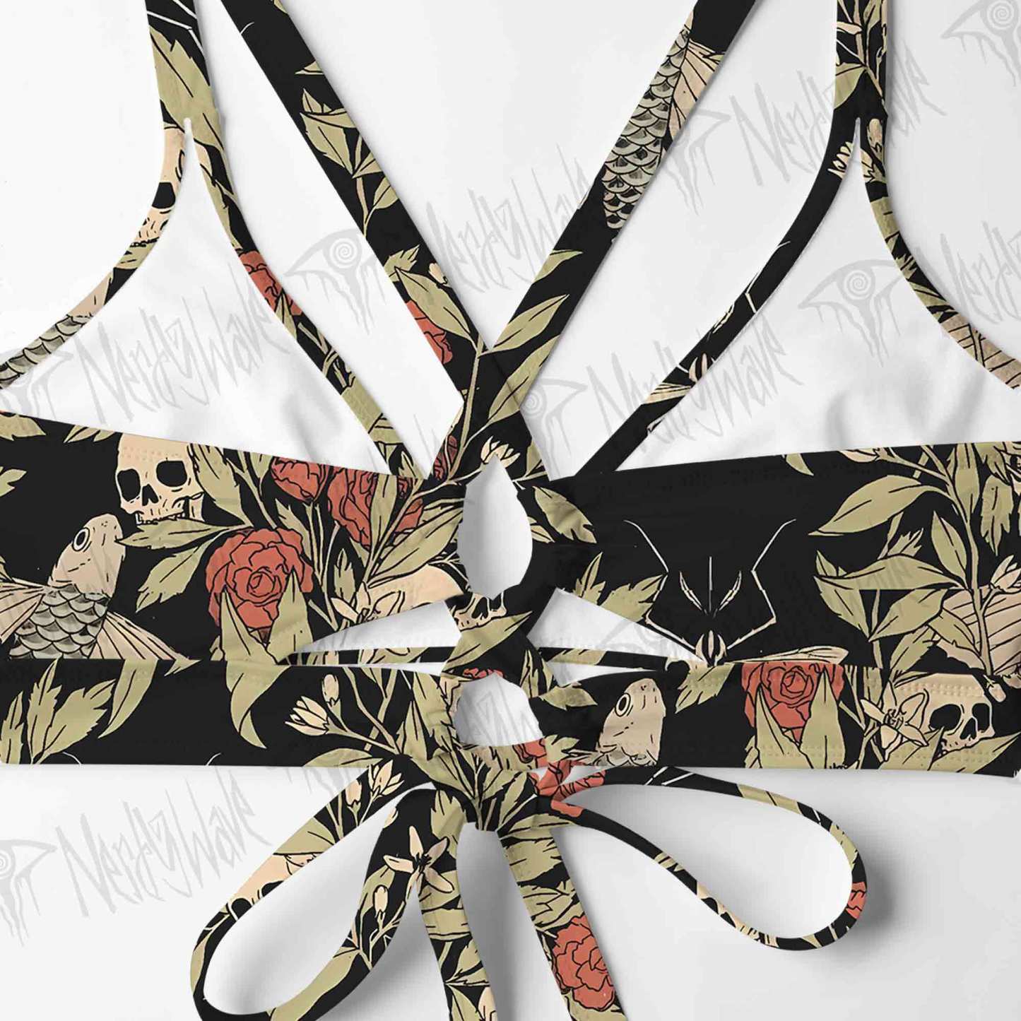 Skull and Flying Fish Bikini Set