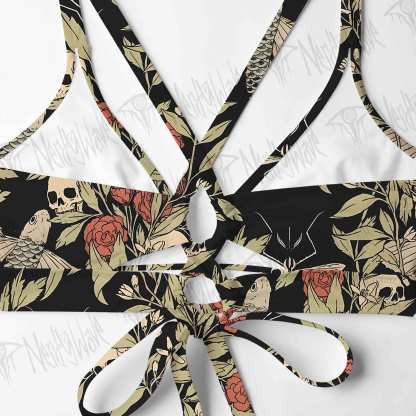 Skull and Flying Fish Bikini Set