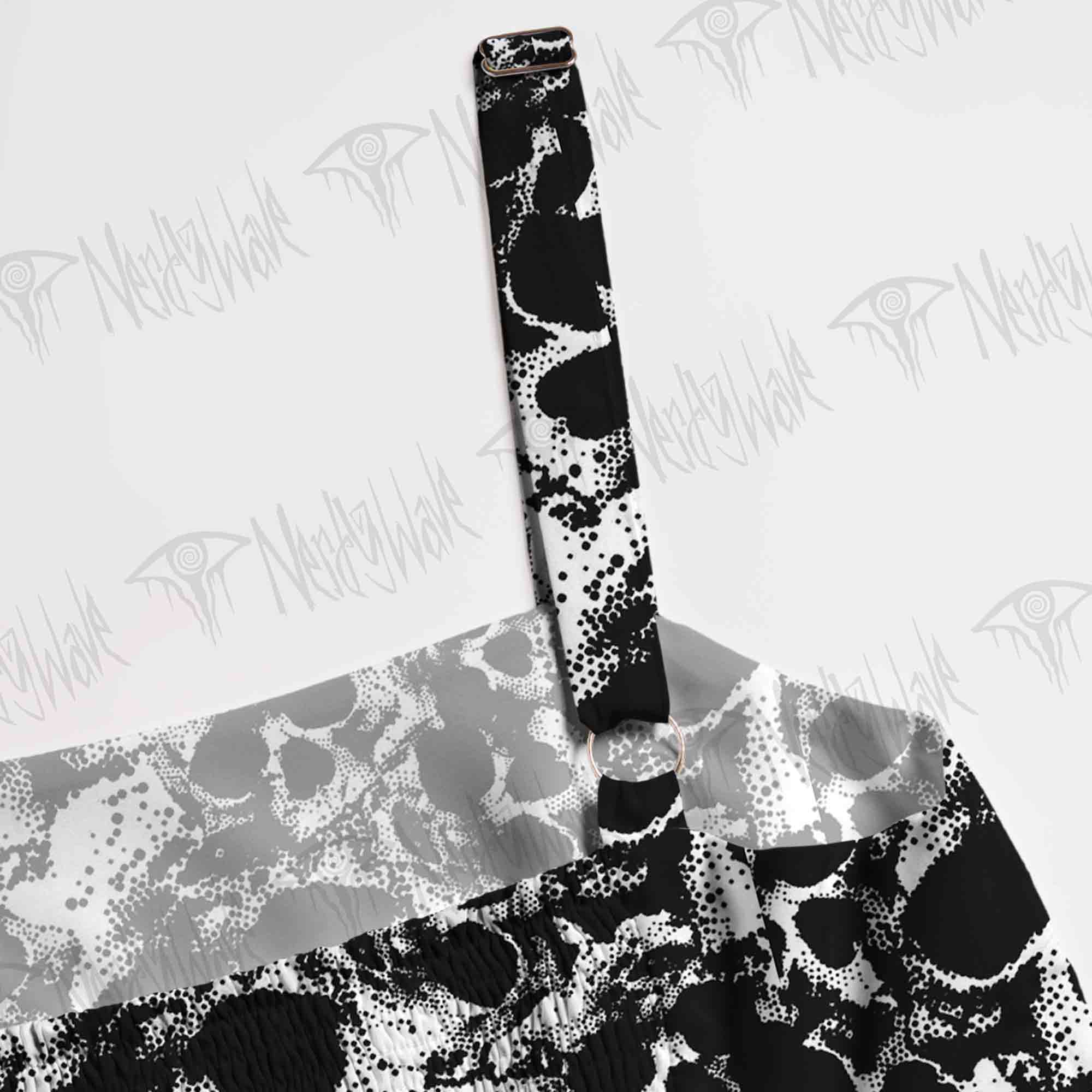 Horror Skull Spaghetti Strap Long Dress