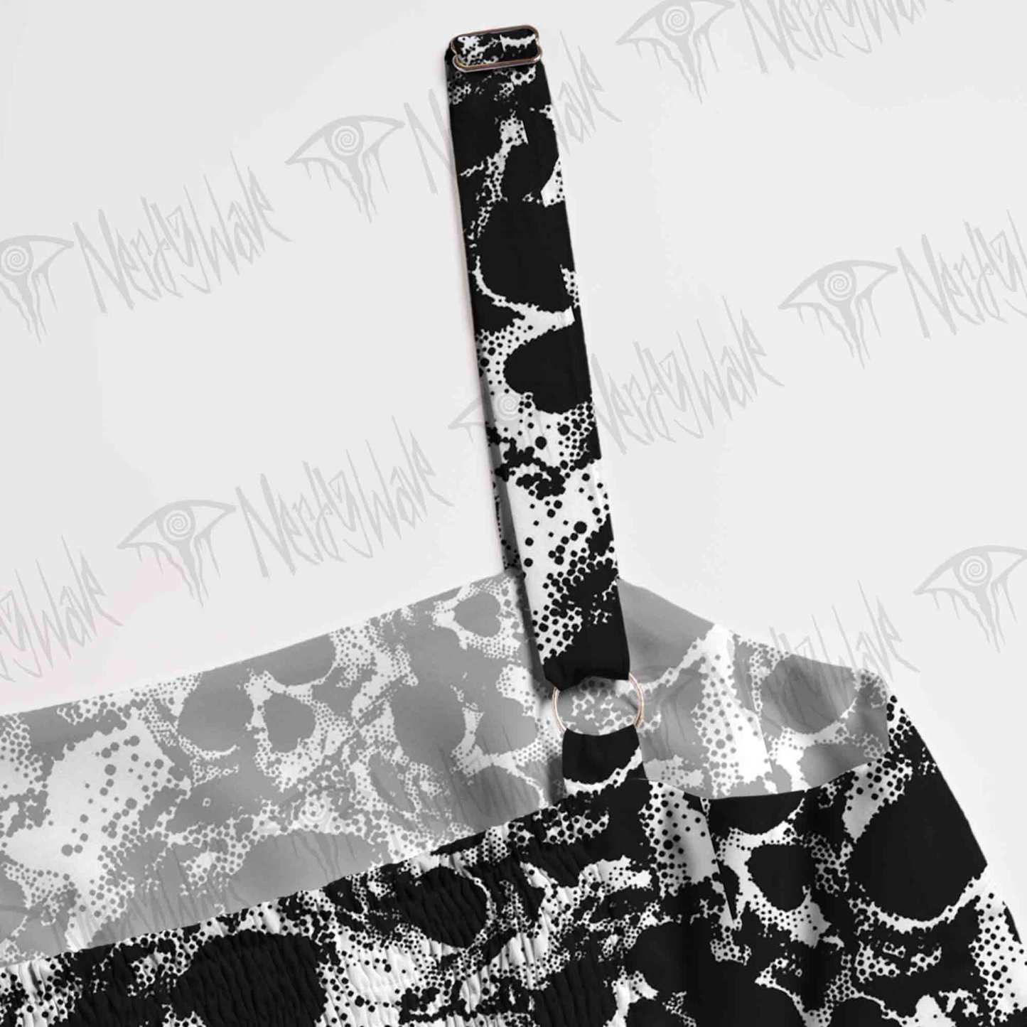 Horror Skull Spaghetti Strap Long Dress