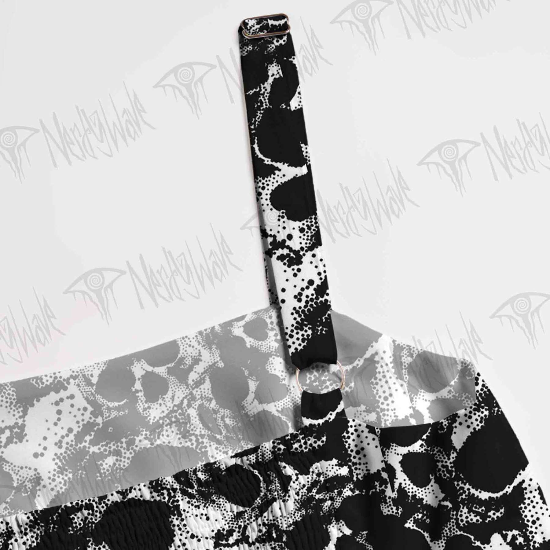 Horror Skull Spaghetti Strap Long Dress