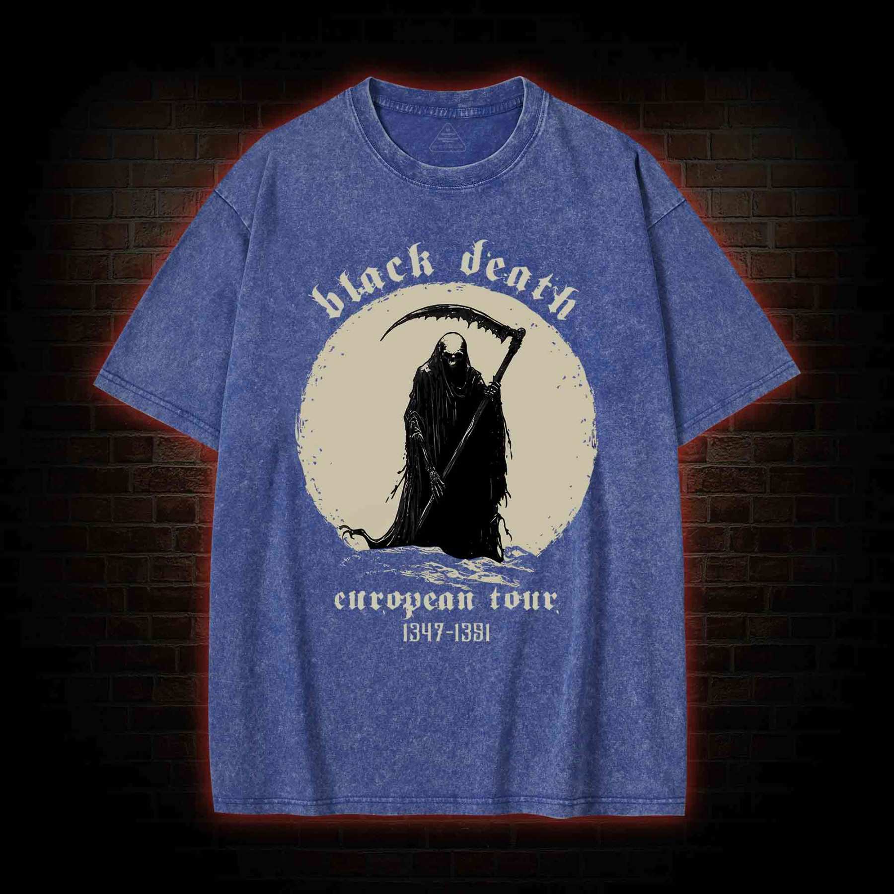 Black Death European Tour Washed T-shirt