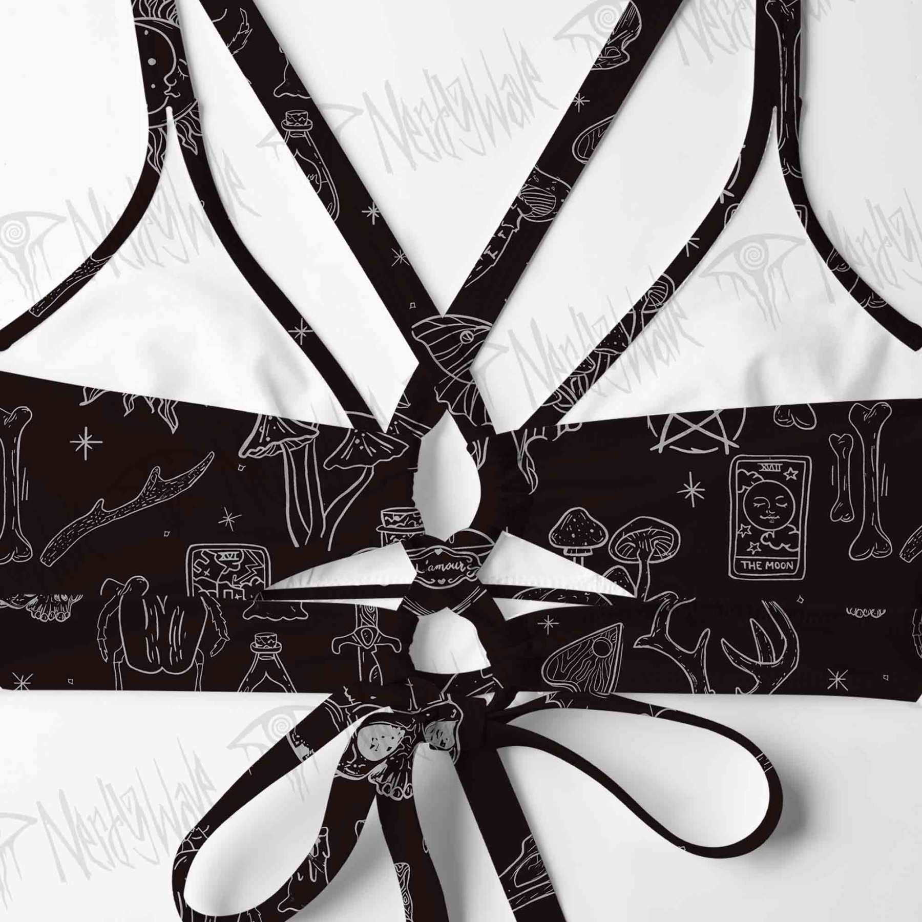 Mystical Symbols and Skulls Bikini Set
