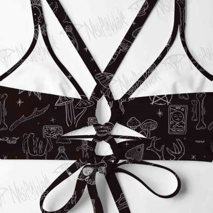 Mystical Symbols and Skulls Bikini Set