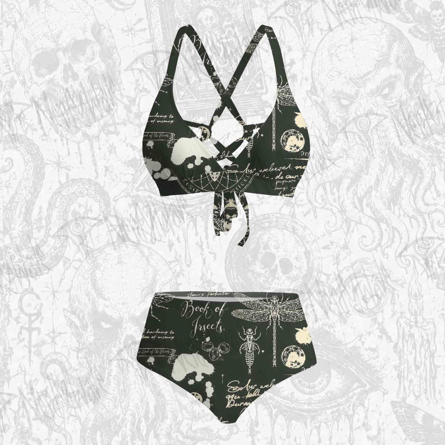 Retro Insects Bikini Set