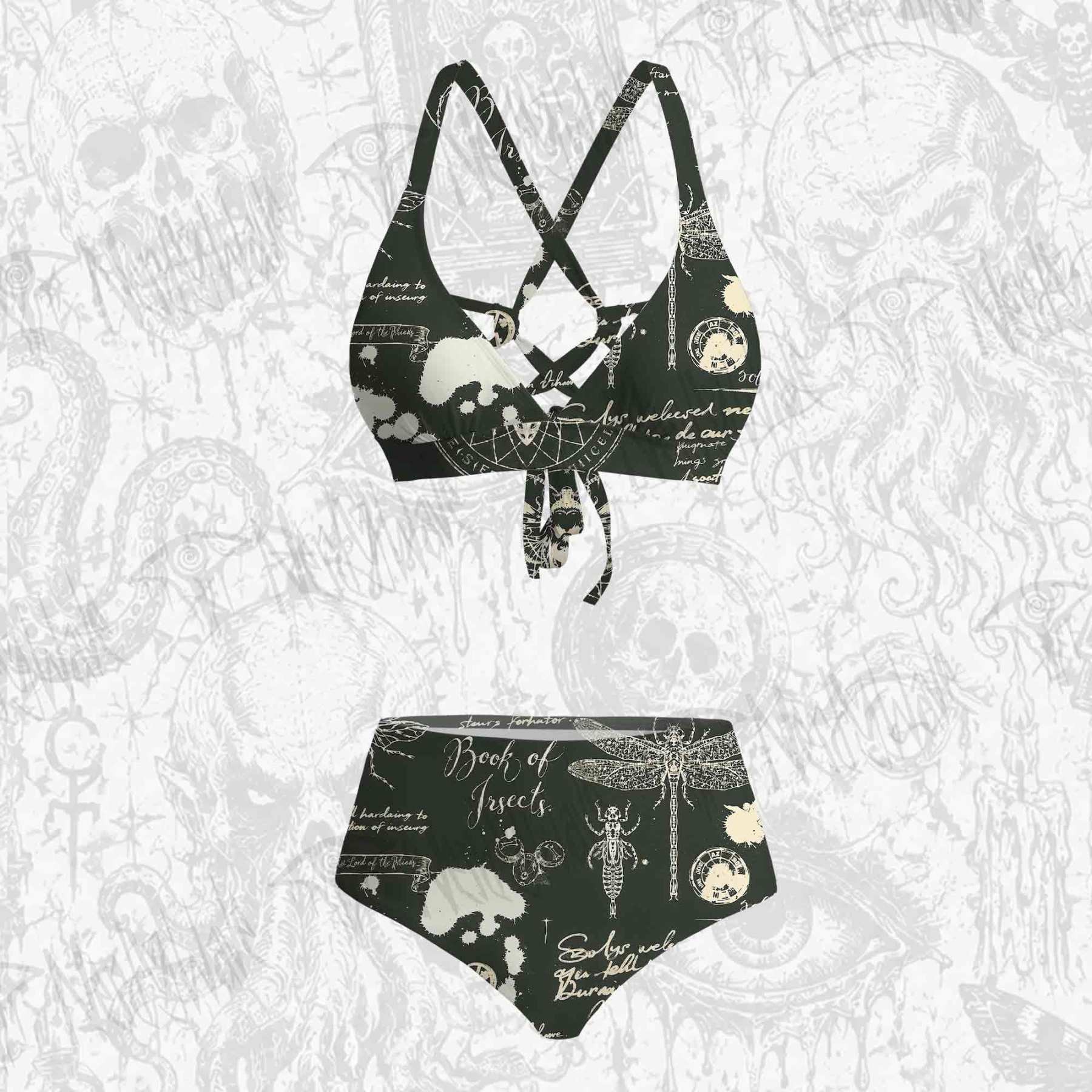 Retro Insects Bikini Set