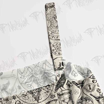 Mystic Symbols Wide Straps Maxi Dress
