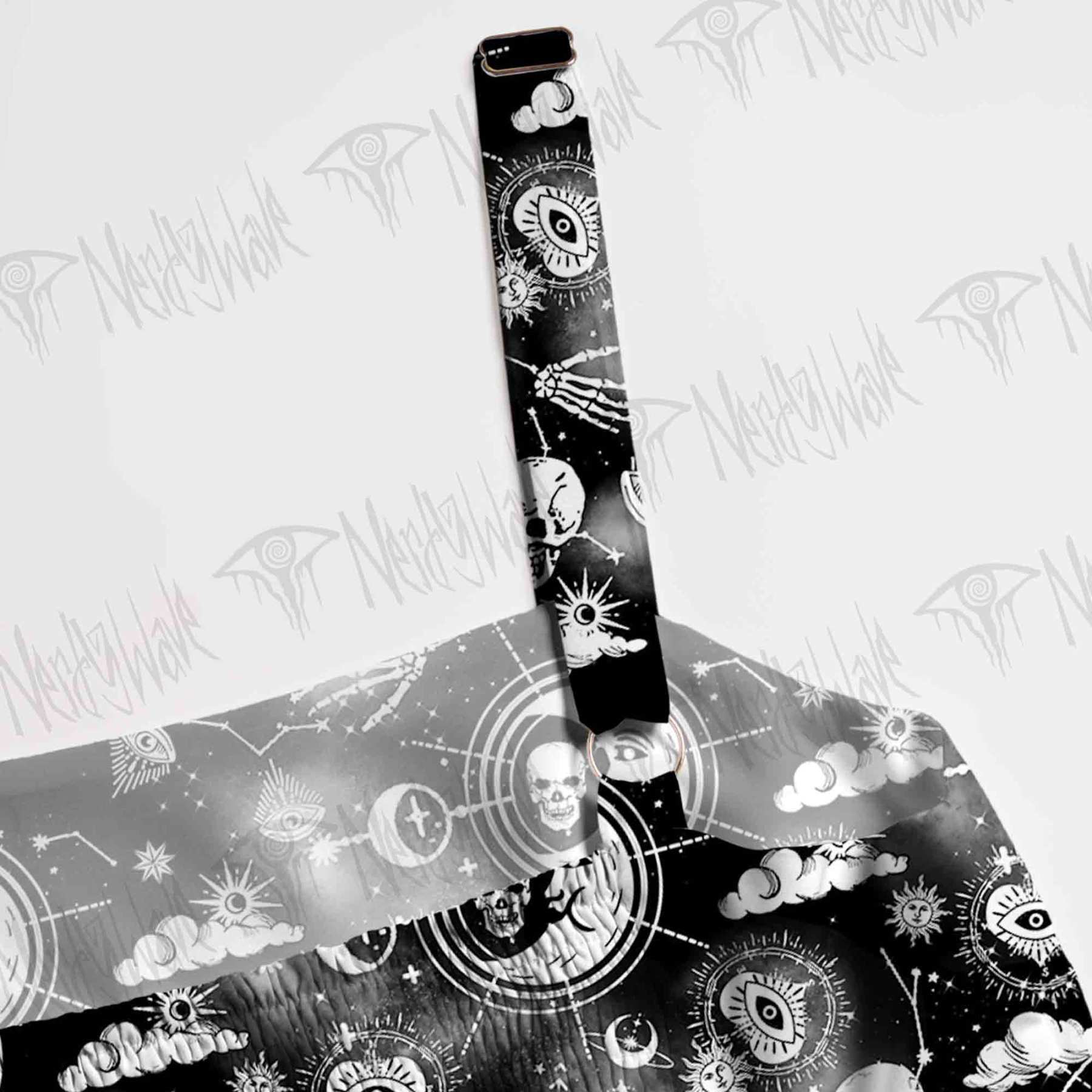 Skulls and Zodiac Wide Straps Maxi Dress
