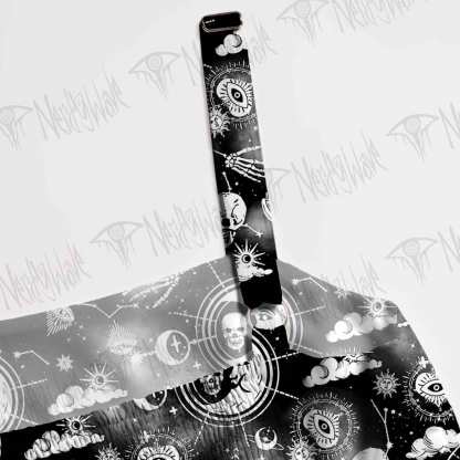 Skulls and Zodiac Wide Straps Maxi Dress