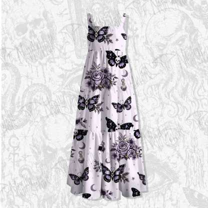 Fatal Romantic Wide Straps Maxi Dress
