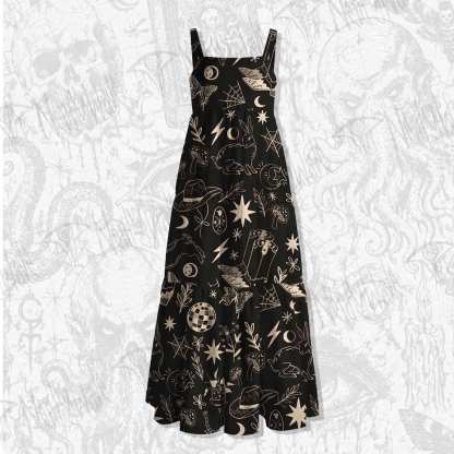 Cosmic West Wide Straps Maxi Dress
