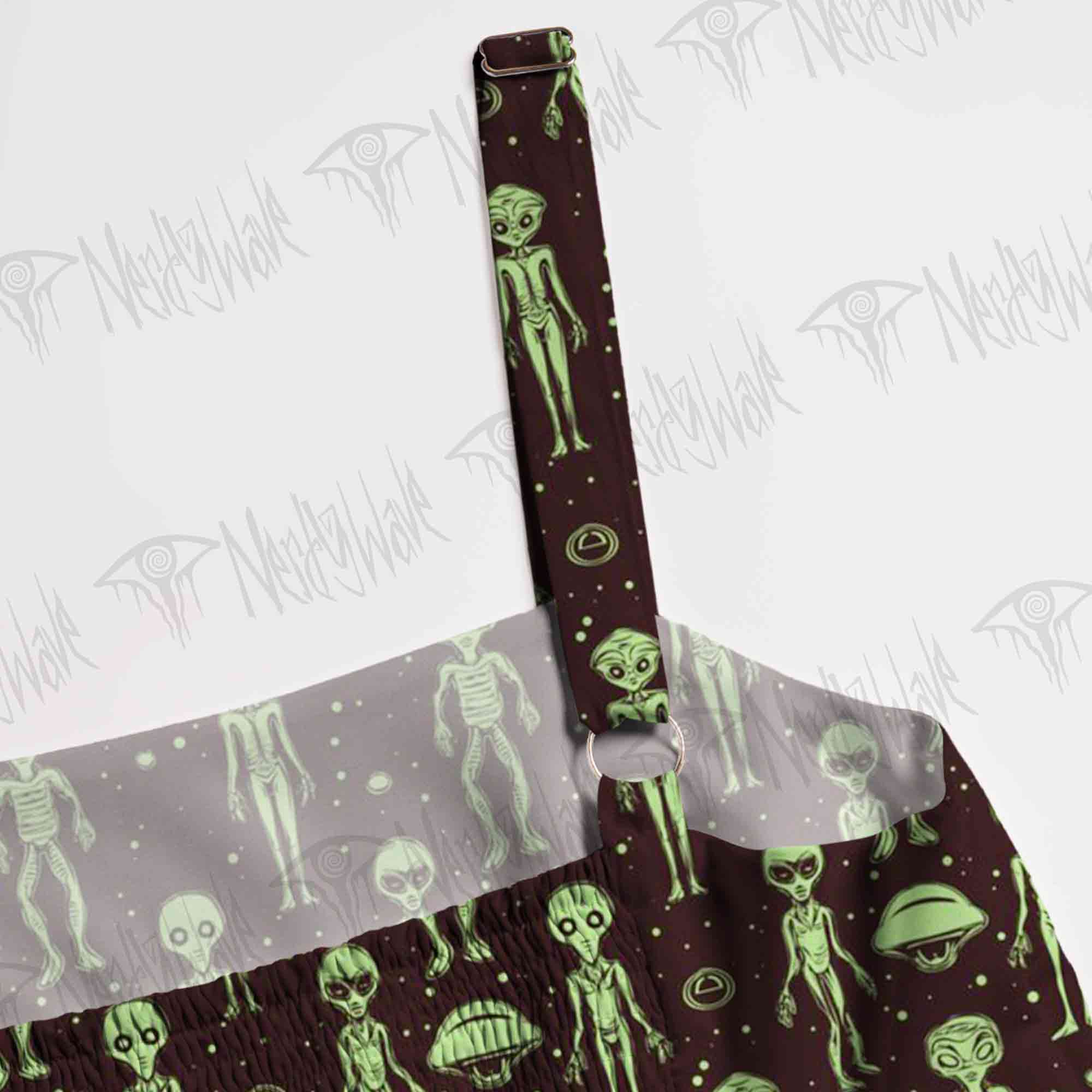 Alien Invasion Wide Straps Maxi Dress